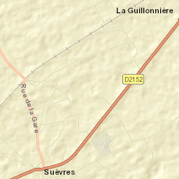 Suèvres Street Map