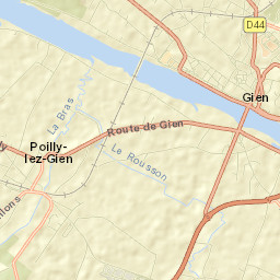 Gien Street Map