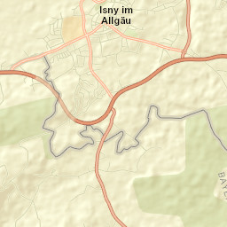 Isny Street Map