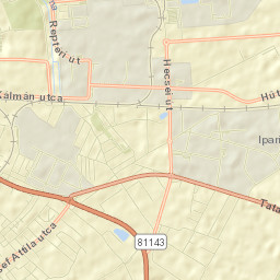Győri Járás Street Map