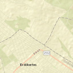 Erdőkertes Street Map