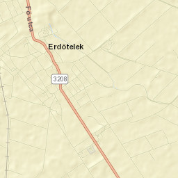 Erdőtelek Street Map