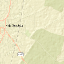Hajdúhadházi Járás Street Map