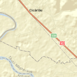 Cicârlău Street Map