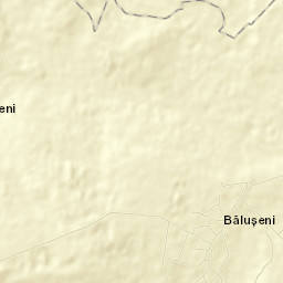 Comuna Băluşeni Street Map