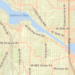 3401-3699 Aurora Avenue North Seattle WA Street Map