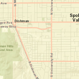 Dishman Street Map