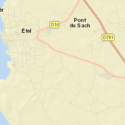 Étel Street Map