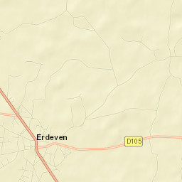 Erdeven Street Map