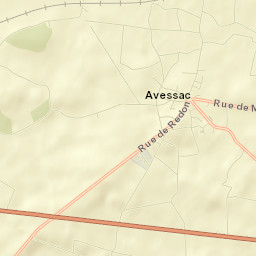 Avessac Street Map