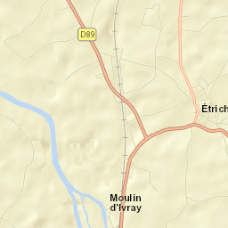 Étriché Street Map