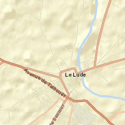 Le Lude Street Map