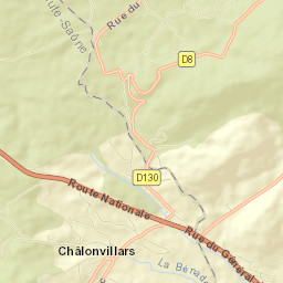 Châlonvillars Street Map