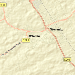 Sierentz Street Map
