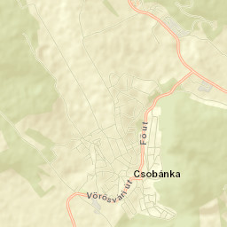 Csobánka Street Map