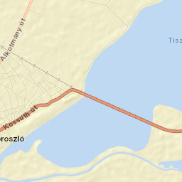 Poroszló Street Map