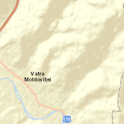 Comuna Vatra Moldoviţei Street Map