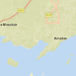 Arradon Street Map