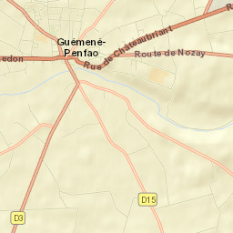 Guémené-Penfao Street Map