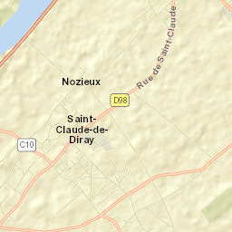 Saint-Claude-de-Diray Street Map