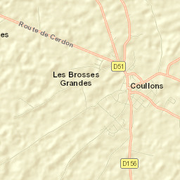 Coullons Street Map
