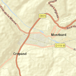 Montbard Street Map