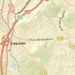 Danjoutin Street Map