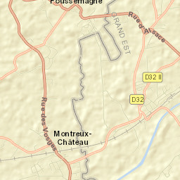 Montreux-Château Street Map