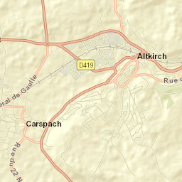 Carspach Street Map