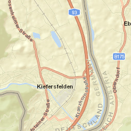 Kiefersfelden Street Map