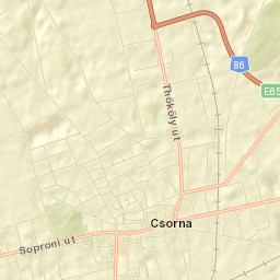 Csorna Street Map
