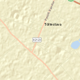 Töltéstava Street Map