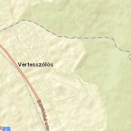 Vértesszőlős Street Map