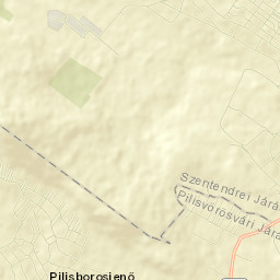 Pilisborosjenő Street Map