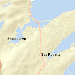 Bay Roberts Street Map
