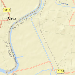 Rieux Street Map