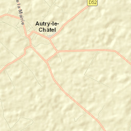 Autry-le-Châtel Street Map