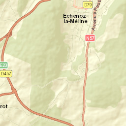 Échenoz-la-Méline Street Map