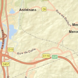 Andelnans Street Map