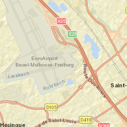 Hésingue Street Map