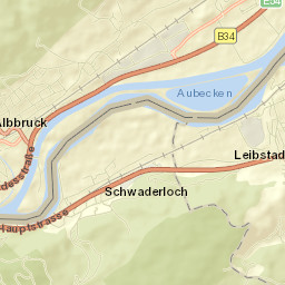 Schwaderloch Street Map