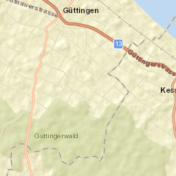 Güttingen Street Map