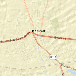 Kapuvár Street Map