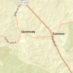 Gyermely Street Map