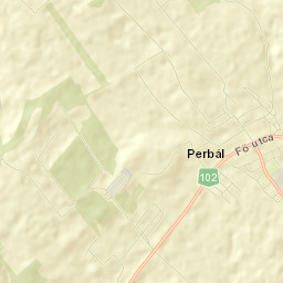 Perbál Street Map