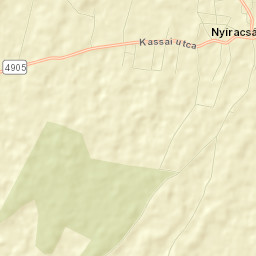 Nyíracsád Street Map