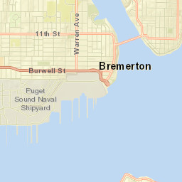 Bremerton Street Map