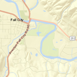 Fall City Street Map