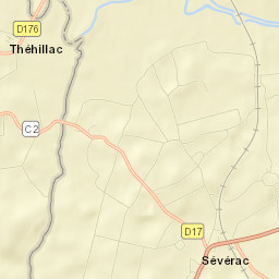 Sévérac Street Map