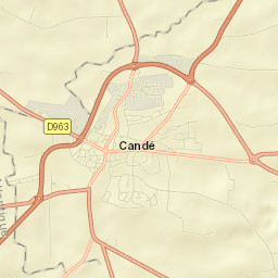 Candé Street Map